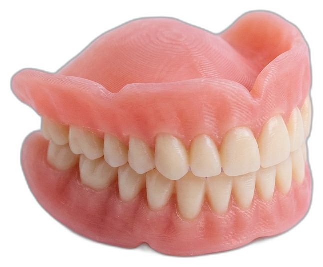 3D-printed denture